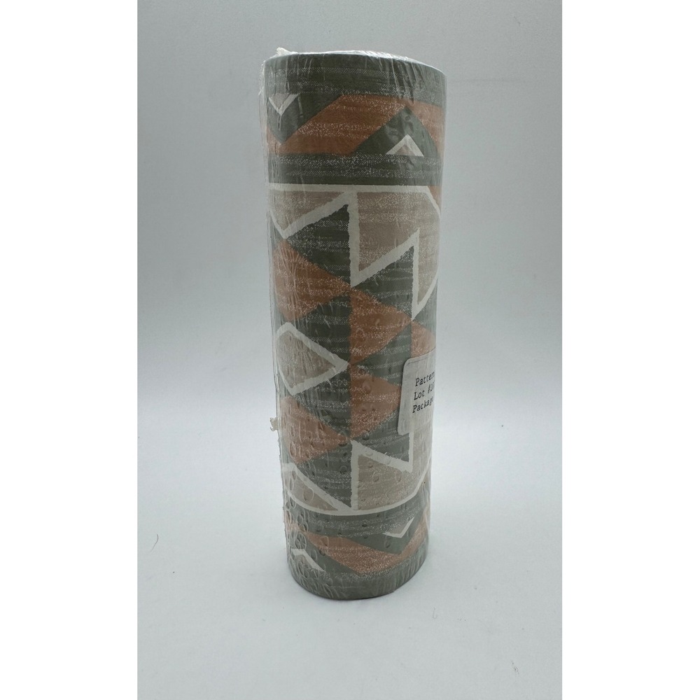 Vintage Southwestern Wallpaper Border 5yd Roll 6.75in Green Terracotta‎ Aztec